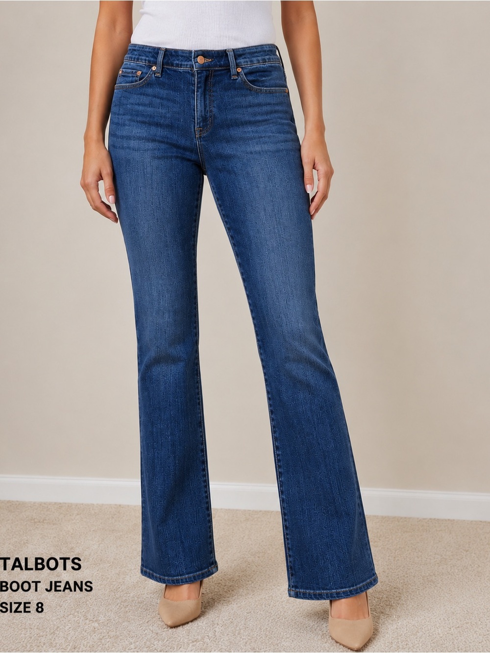 Talbots Blue Women’s Boot Jeans Size 8